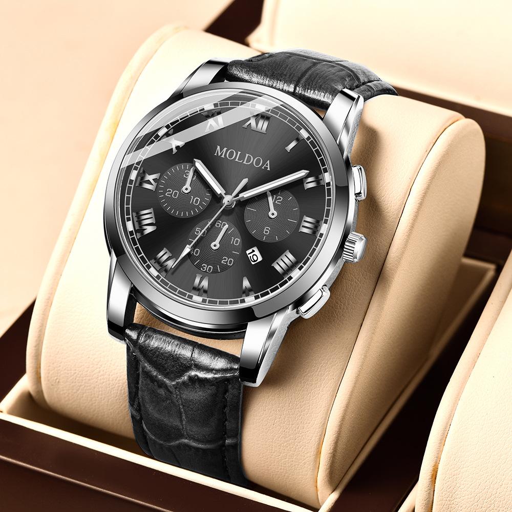 Men's Waterproof Quartz Watch Male Business Wristwatch Calendar Luminous Function Perfect For Daily Wear Outdoor Activities