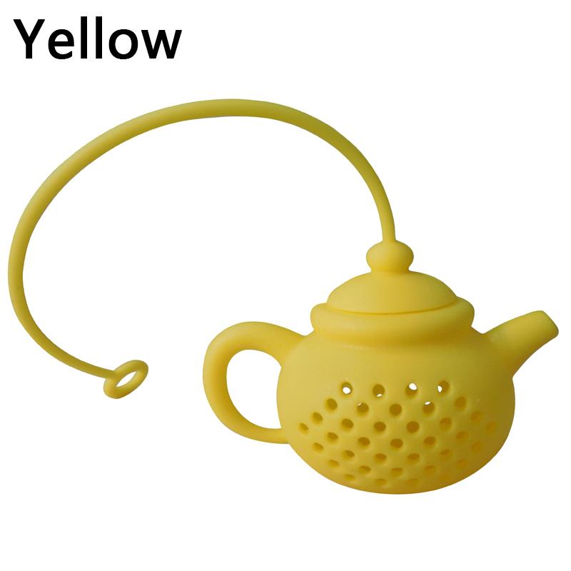 New Silicone Tea Brewer Teapot Shaped Water Filter Silicone Tea Separator Creative Tea Filter Silicone Tea Leaker