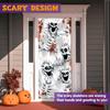 Хэллоуин Украшение на дверь Жуткий Череп Привидение Вывеска Баннер для Веранды Гаражного Окна Настенный Декор-Фон