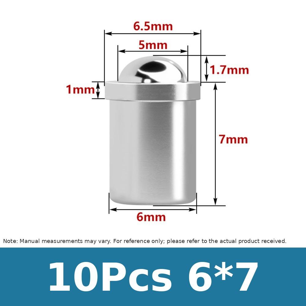 10Pcs Smooth Body Ball Spring Plunger Spring Ball Locating Pin  for Automated Equipment Index Plate