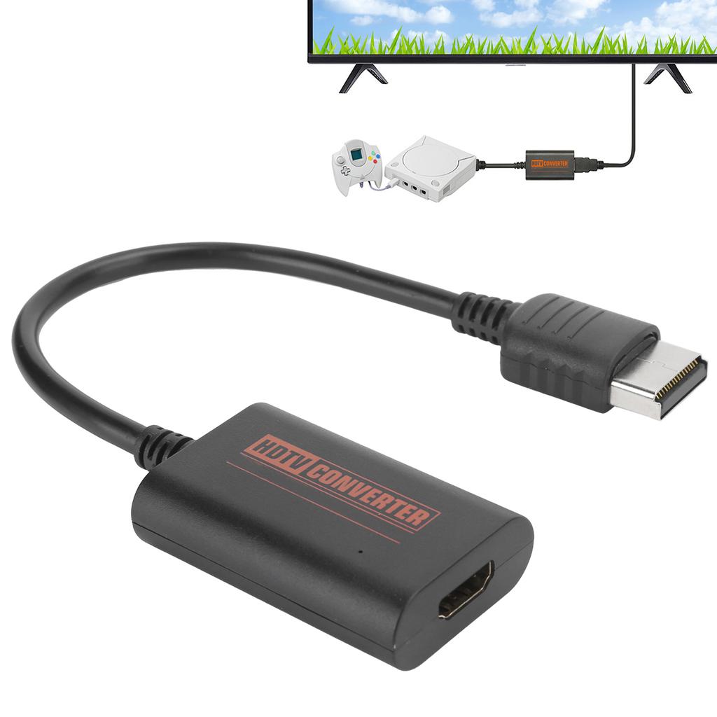 Видеоконвертер HDMI с высокой четкостью изображения и одновременным отображением данных для Sega Dreamcast