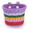 Handlebar Bicycle Basket Rattan Woven Stroller Front Basket Durable Bike Storage Basket  Kid