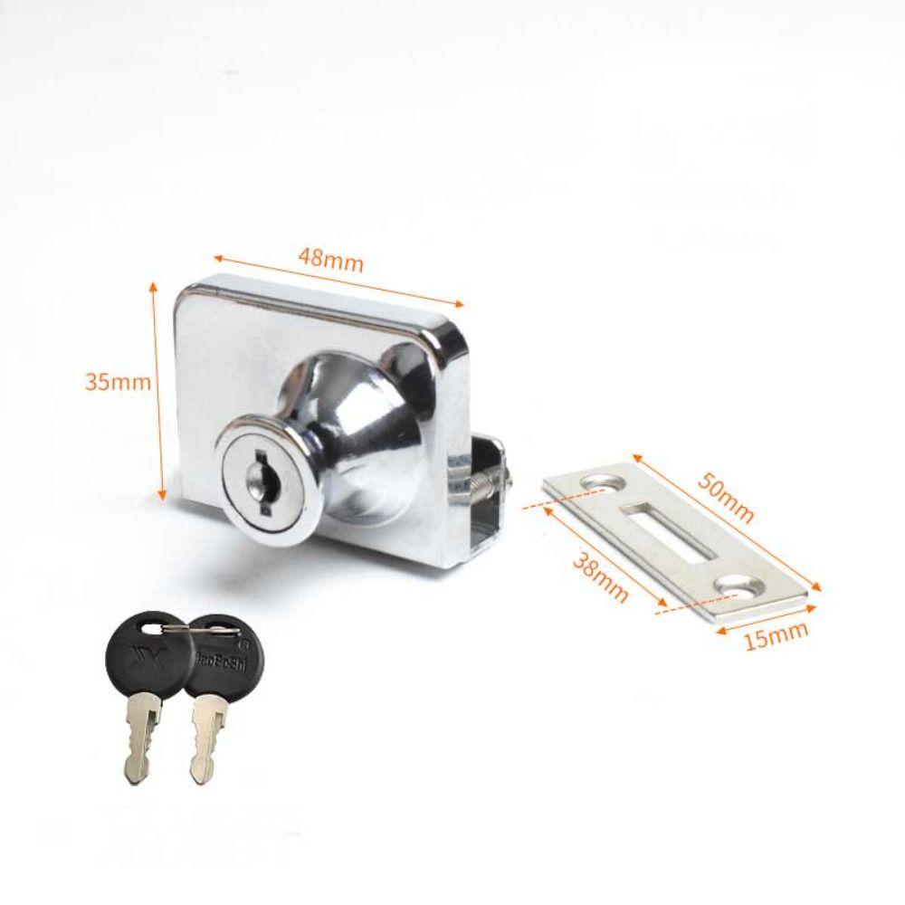 Прочный замок для стеклянного шкафа из цинкового сплава, замок для витрины торгового центра, дверные замки для шкафов