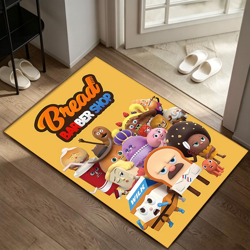 Bread Barbershop A rug suitable for office chair areas living rooms and computer desks perfect for home offices and an ideal holiday gift