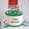 Football Team Cake Decoration: Birthday Dessert Table Décor