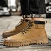FashionMens Winter Boots Lace Up Fashion Chelsea Boots for Men Shoes Ouotdoor Fashion Men Boots Zapatos Hombre