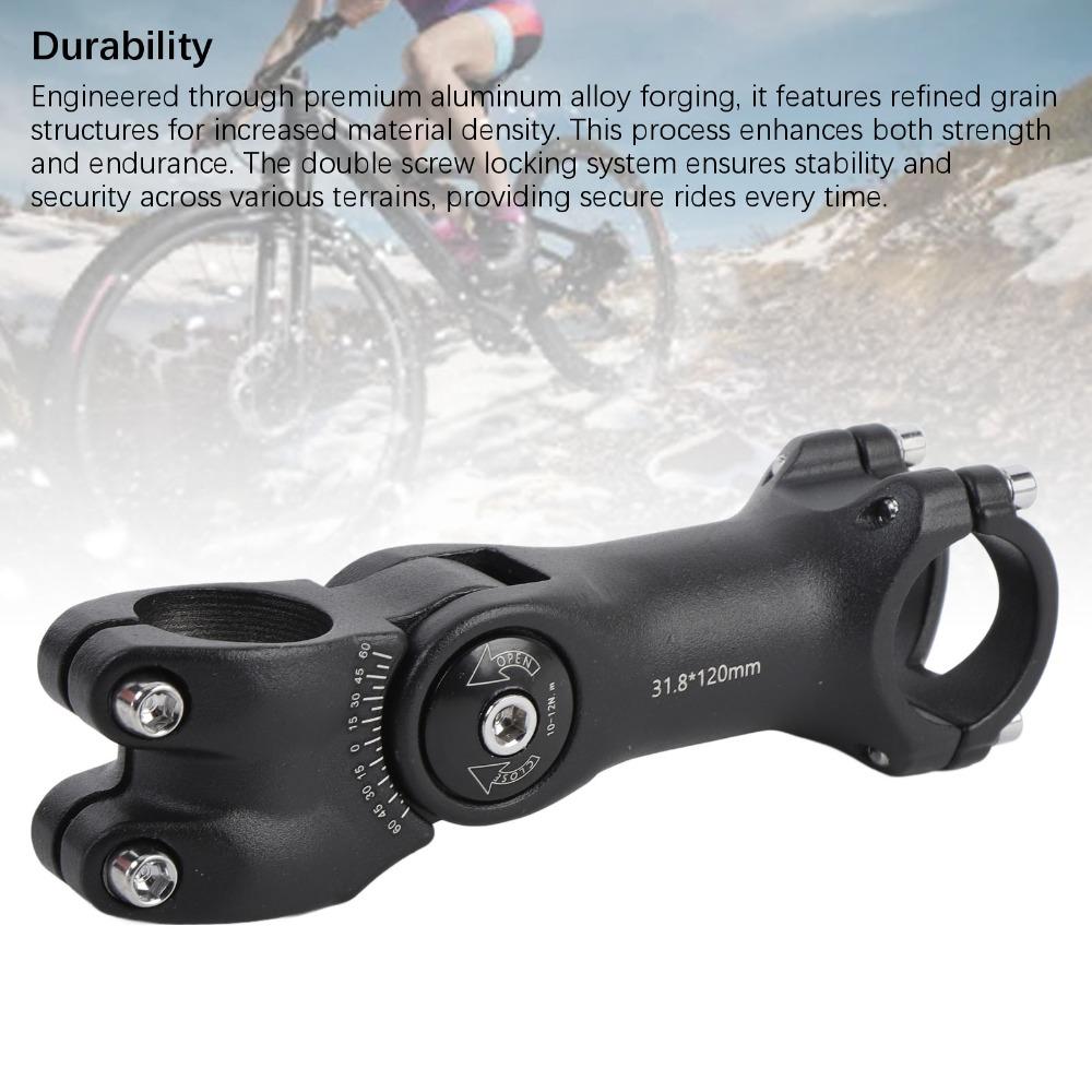 120 mm Length Bike Stem Lightweight Bike Handlebar Stem Durable Handlebar Stem Cycling Accessory