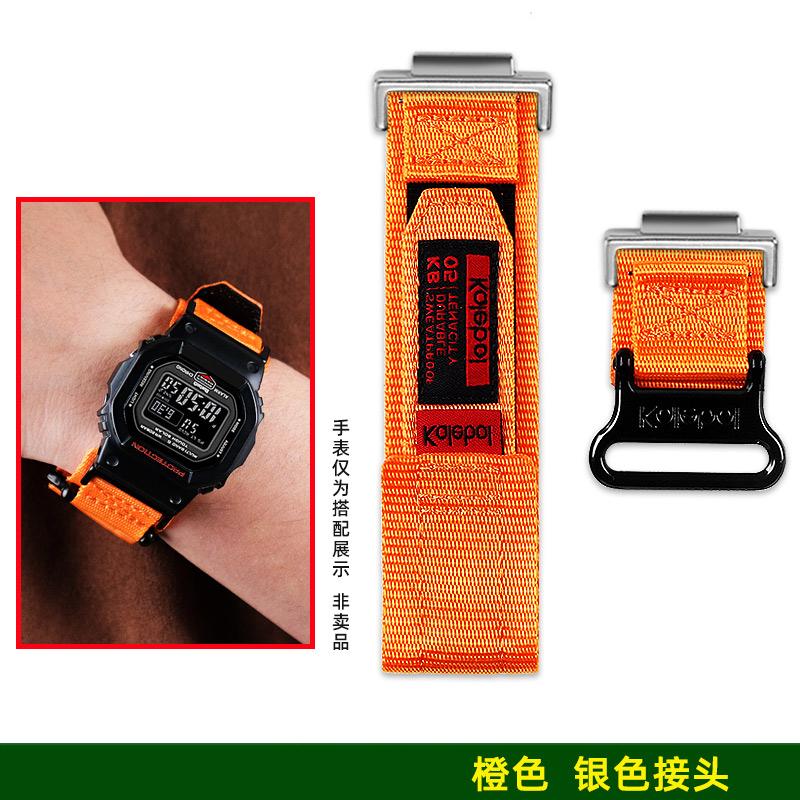 DW5600 GW-M5610 DW-6900 GW-B5600 Нейлоновый холщовый ремешок для Casio GA2100 GM2100 Модифицированный ремешок для часов мужской Наручный ремешок для активного отдыха и спорта