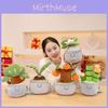Plush Office Charming Green Plant Doll Unique Buddha Design Ideal For Gifting