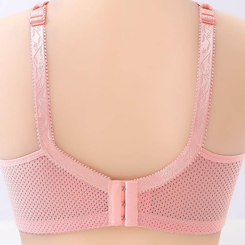 Тонкий немагнитный топ большого размера с антибликовым покрытием и полной чашкой. Бюстгальтер с закрытой грудью без стального кольца. Удобный дышащий бюстгальтер с защитой от провисания.