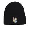 LOVE" Rabbit Warm Knit Hat Beanie, Easter Skullies Beanies Stretchable Elastic Trendy Bobble Hat Knitted Cap Beanie