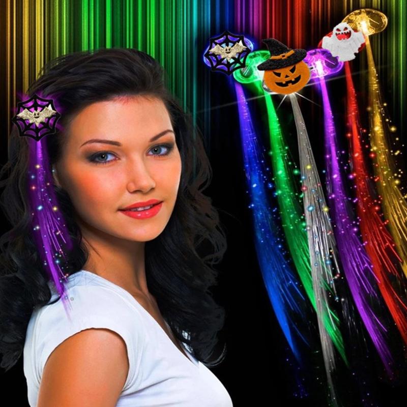 Led Hair Chains For Braids Hair Accessories Braid Luminous Braiding Hair Led Hair Lights Fiber Optic Hair Headpiece