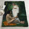 artist WWilliam Adolphe Bouguereauu Throw Warm Soft Flannel Blanket Multiuse for Sofa Bed Camping Travel Nap