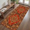Bohemian Runner Rug Anti-Slip Stain-Resistant Entry Balcony Floor Mat Bedroom Kitchen Carpet Home Decoration