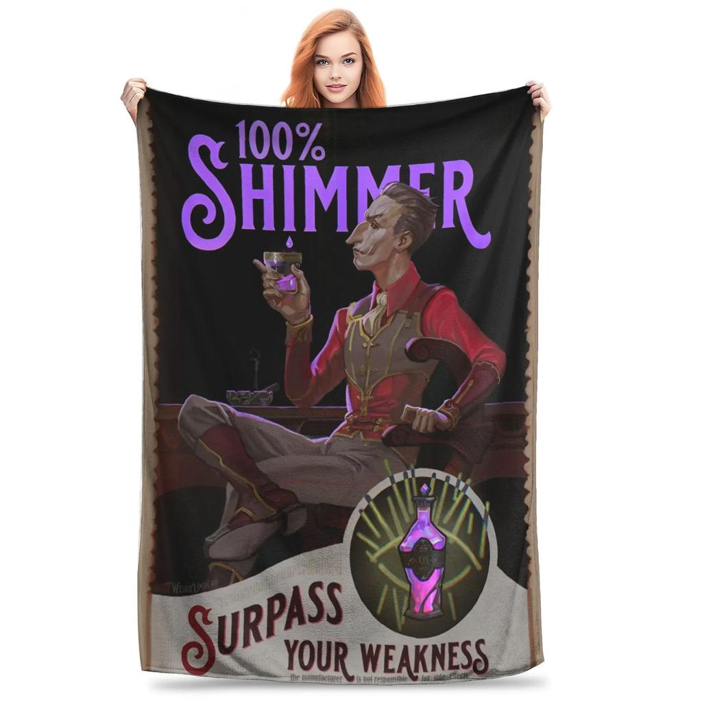 Anime Jinx Arcane League of Legends Blankets Flannel Winter Breathable Super Warm Throw Blanket Home Travel Plush Thin Quilt