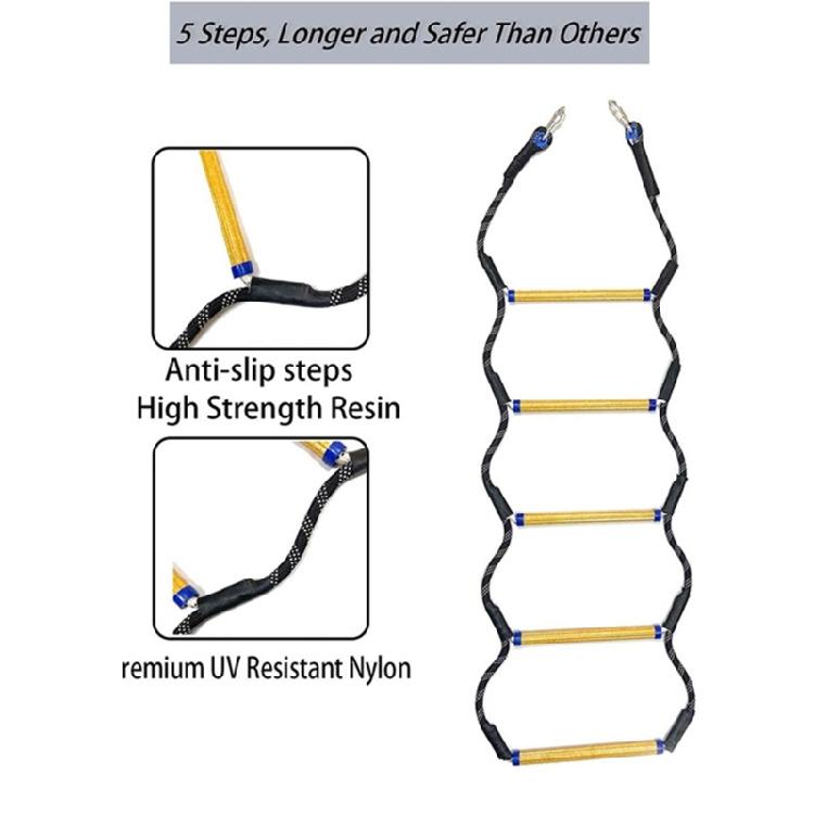 Наружная 5-ступенчатая веревочная лестница для лодки, надувной лодки, каяка, моторной лодки, каноэ