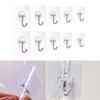 10 шт прозрачный бесшовный клейкий крючок для настенной вешалки водонепроницаемый