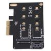 Адаптер NGFF M.2 на PCIe Поддержка NGFF B Key M Key Карта PCIe X4 с кабелем SATA 3.0 для SSD 2242 2260 2280