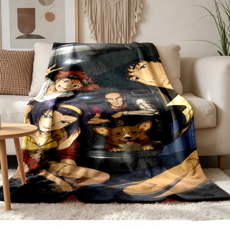 Cowboy Bebop Soft and comfortable flannel Suitable for sofas living rooms outdoor camping travel and also makes a great anniversary gif