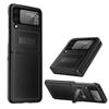 Litchi Leather Folding Screen Case with Magnetic Bracket for Samsung Z Flip 6/5/4