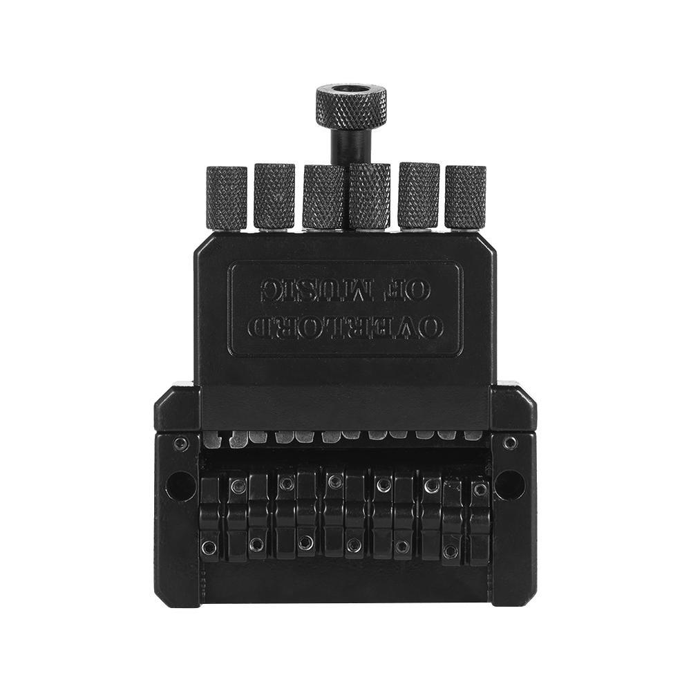 6 String Electric Guitar Tremolo Tailpiece Bridge System for Headless Guitar Part Black