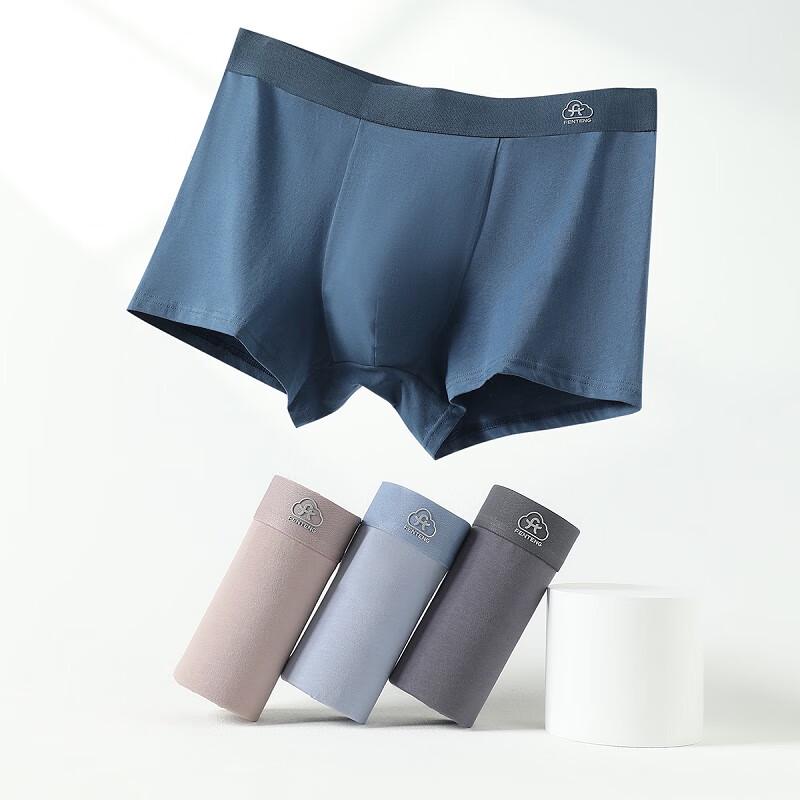 Мужские антибактериальные боксеры-брифы Fenteng 10A из хлопка 50-х годов, 4 штуки