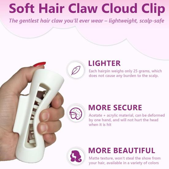 1/2/4 шт. Женский зажим для волос, гибкий, легкий, квадратный, матовый, многофункциональный инструмент для укладки