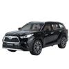 1/24 Toyota Highlander SUV литой металлический игрушечный транспорт модель автомобиля звук и свет инерционный автомобиль игрушки для детей подарки