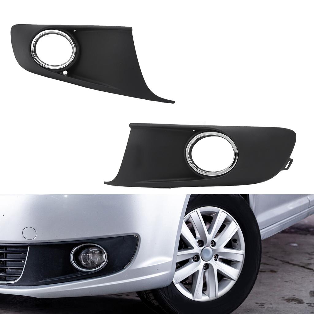 Автомобильная противотуманная фара, вентиляционная решетка для VW Touran CADDY 2010-2015 1T0853665P9B9 1T0853665P, передний бампер, нижняя противотуманная решетка для противотуманных фар