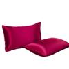 1PC Solid Color Soft Pillow Cover Machine Washable Pillow Case Premium Smooth Hair Beauty Silky Satin Pillowcase