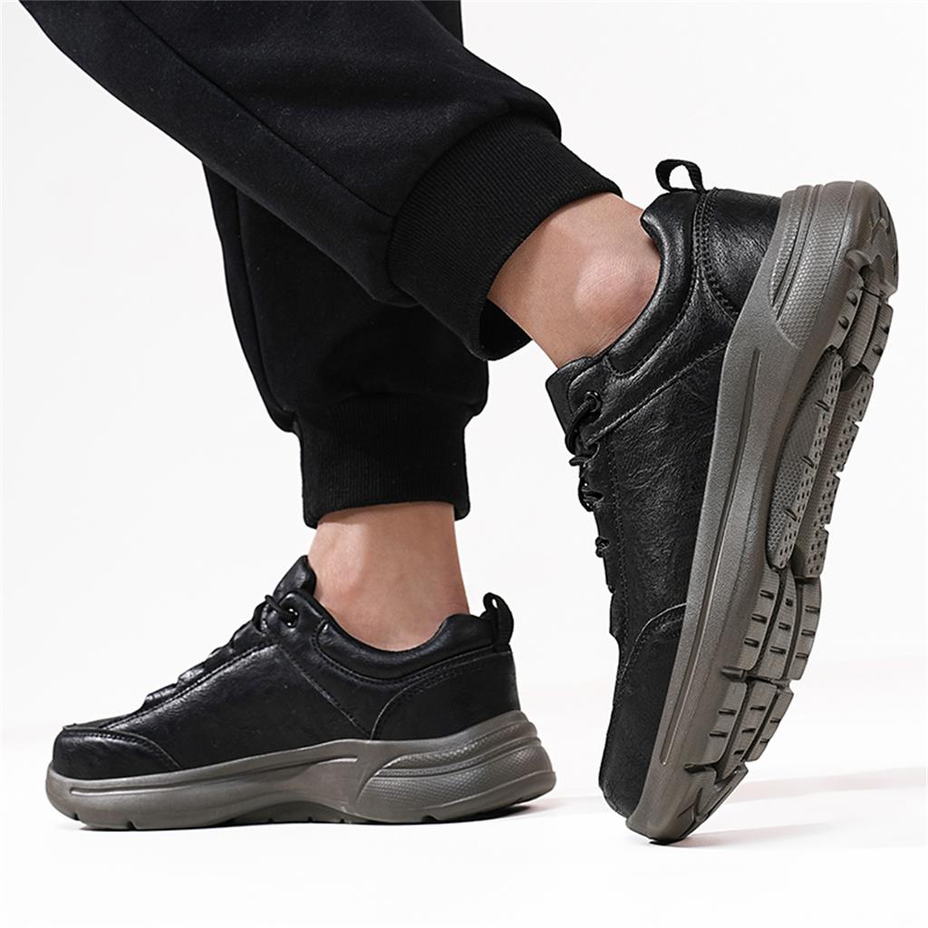 TUINANLE Ручная строчка Кожаные мужские ботинки Повседневная кожаная обувь Мужские ботильоны Крутая обувь Осень