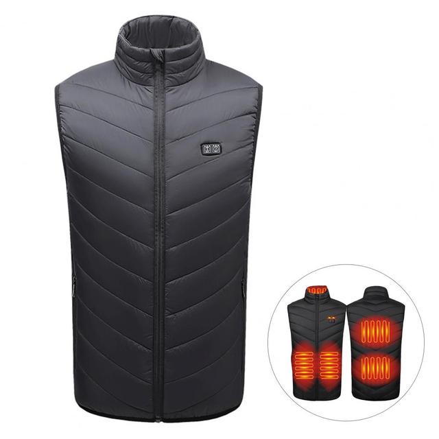 Жилет с подогревом, модное мужское пальто, умный USB-жилет с электрическим подогревом, теплый зимний жилет с подогревом для мужчин, Chaquetas