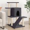 VidaXL Cat Tree with Sisal Scratching Posts Dark Grey 97 Cm 172099