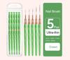 5Pcs Colorful Nail Art Liner Painting Brushes Ultra-thin Line Drawing Tool 7/9/11/15/25mm Details Manicure Nail Liners Pen Tool