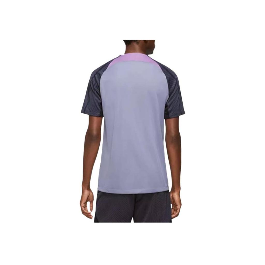 Nike Футболка мужская Tottenham Hotspur Strike с вышитыми буквами и принтом в стиле пэчворк с коротким рукавом, цвет железно-фиолетовый DX3025-524