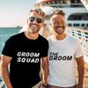 Футболка Groom Squad Футболка для мальчишника и холостяка Футболки для шафера Свадебная одежда для жениха Футболки с графическим принтом Топы Groomsman EVG