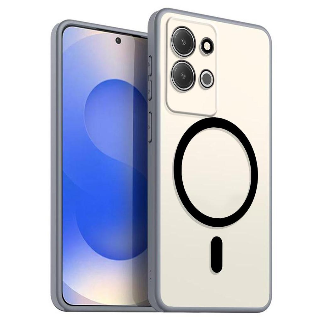 Магнитный железный кольцевой чехол для телефона для Xiaomi Redmi 17 5G, 17 Матовый мягкий ТПУ ударопрочный чехол