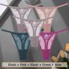 FINETOO Lace Panties for Women Sexy Underwear Comfortable G-string Intimates Lingerie Briefs Comfortable