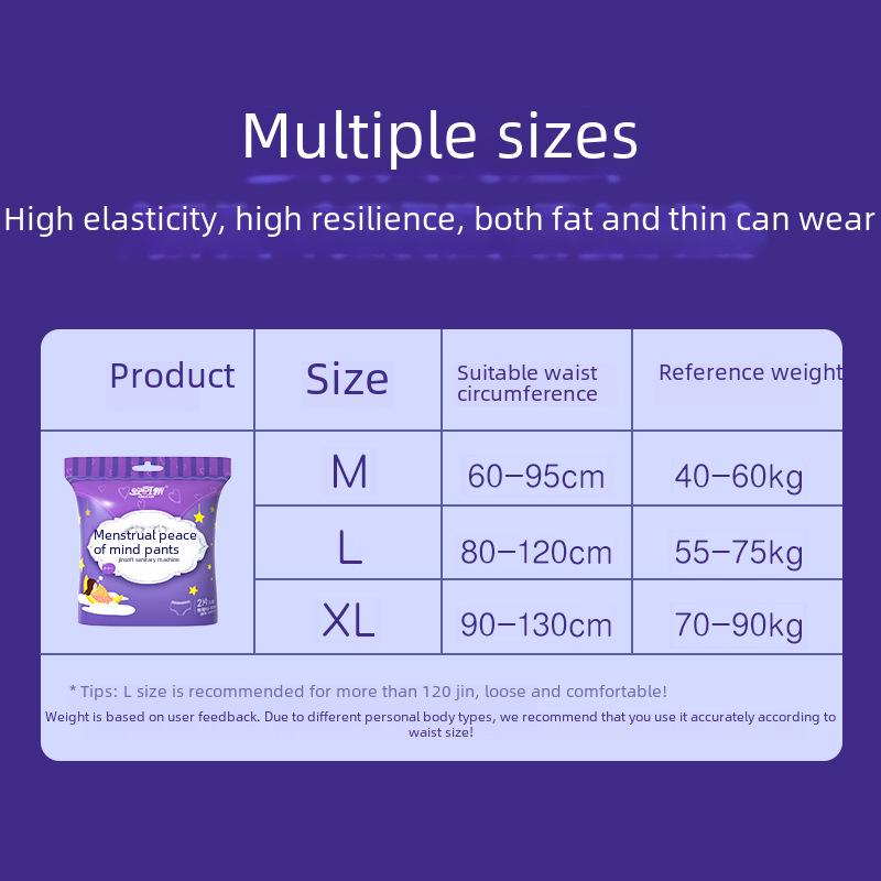 Трусы для сна Encore Maternity Adult Care Menstrual Sleep Pants - безопасные, гигиенические прокладки для длительного ночного использования