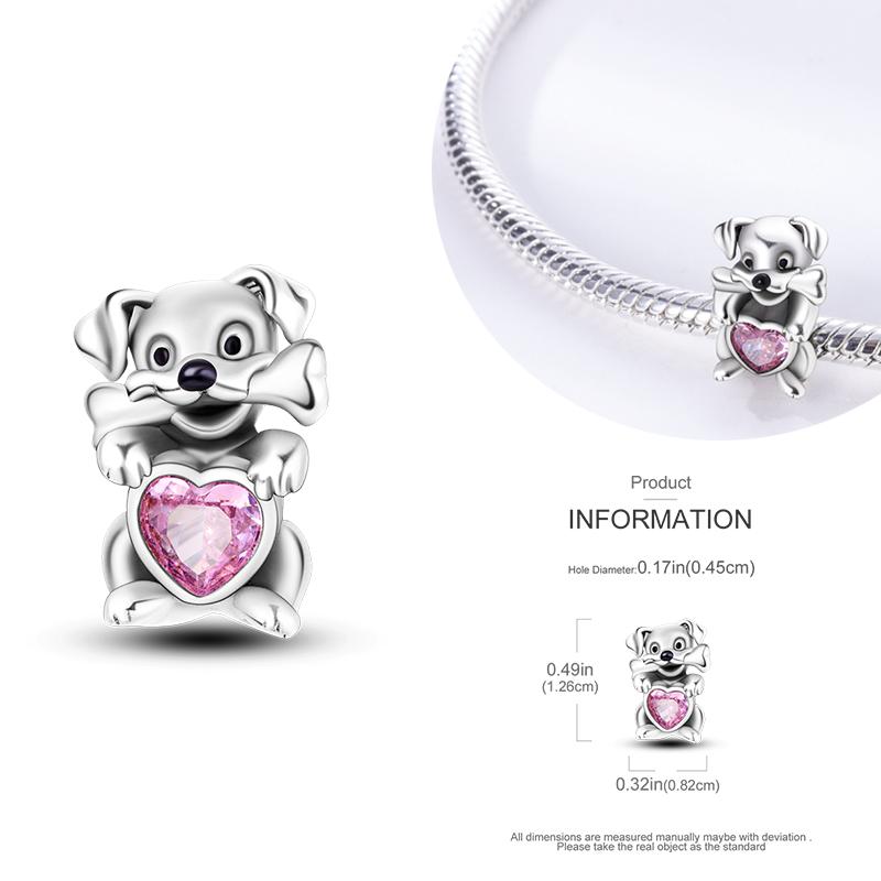 Charms Copper Beads For Women Fit Original Bracelet Animals Diy Pendants Jewelry