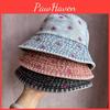 Women Fashion Summer Bucket Hat With Breathable Cotton And Embroidered Art For Sun Shade