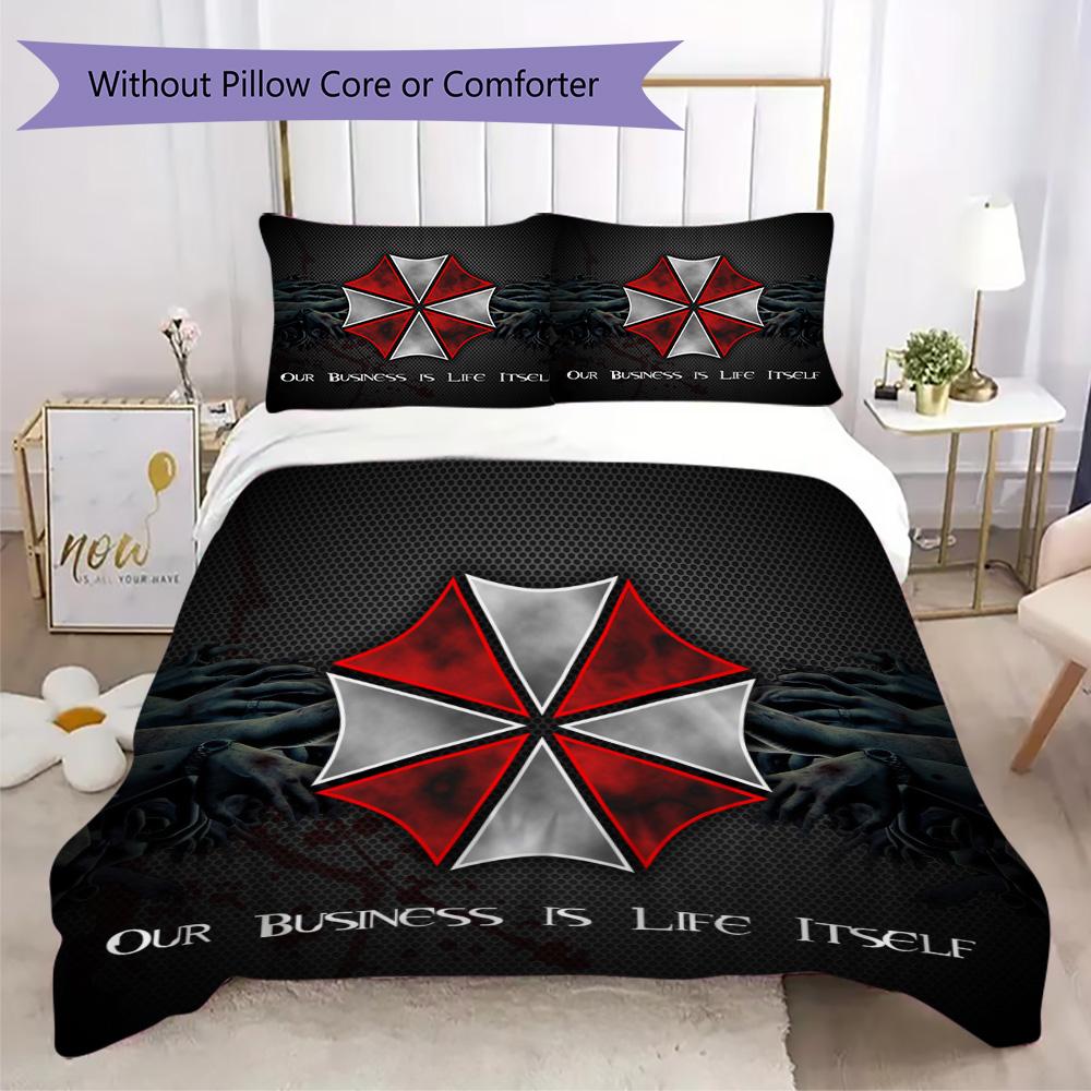 The sci-fi game Resident Evil Umbrella Corporation offers soft and comfortable bedding covers and pillowcases for home use (without core) K4