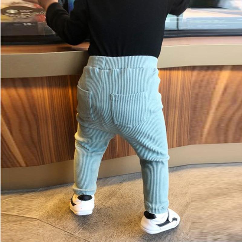 Леггинсы для маленьких девочек и мальчиков, хлопковые большие полипропиленовые штаны, весенне-осенние детские штаны для девочек, модные длинные брюки с высокой талией, детские штаны