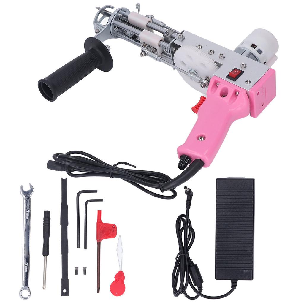 Tufting Gun Pink Cut Pile Electric Carpet Weaving Gun Rug Electric Needle Electric Gun Tufting Gun
