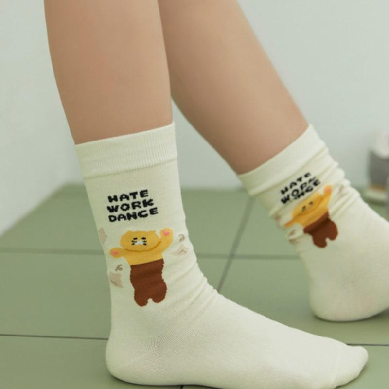 Kakao Friends Повседневные носки Офисный работник_Чуншик