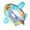 Cartoon Printed Inflatable Baby Swim Ring For Toddler Pool Safety Flying Aircraft Design 0.2mm Thick Pvc