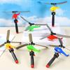 Pull Wire Bamboo Dragonfly Draw Rope Outdoor Airplane Toy Gift Aviation Model Copter  Children's