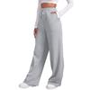 Women’s Wide Leg Pants Sweatpants Travel Bottom Workout High Waist All-Match Joggers Straight Pants