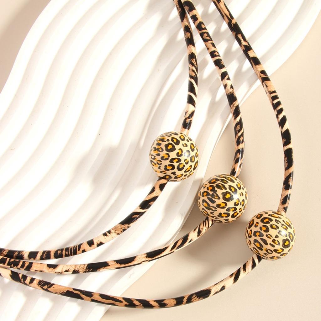 Модное леопардовое ожерелье для женщин и дам