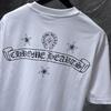 8956 CHROME HEARTS 2025 Summer New High Quality Cotton Round Neck Loose Large Size Men's and Women's T-shirt Couple T-shirt